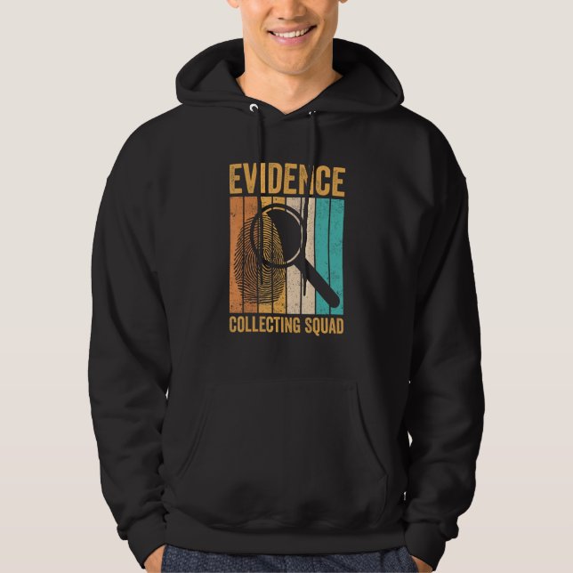 Moletom Equipe de Coleta de Evidências de Cientista Forens (Frente)