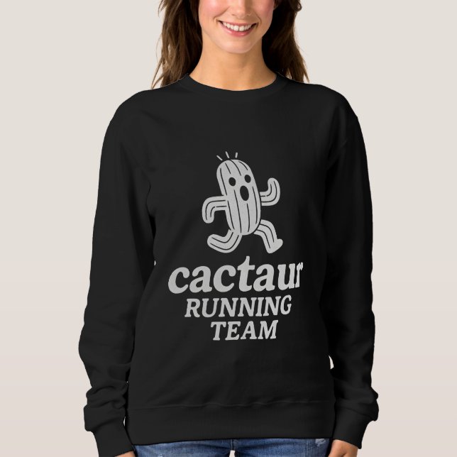 Moletom Equipe de corrida de cactus  (Frente)