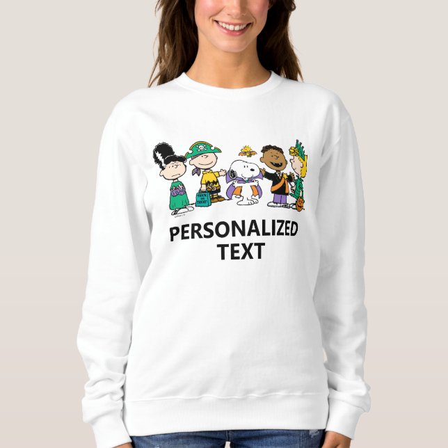 Moletom Equipe de Doces Peanuts Gangue de Halloween (Frente)