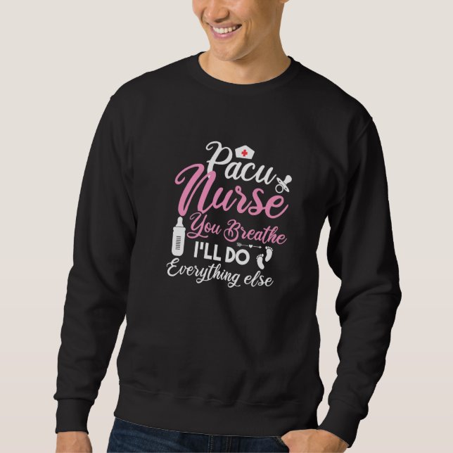 Moletom Equipe de Enfermagem Pacu Você Respira Eu Farei Tu (Frente)