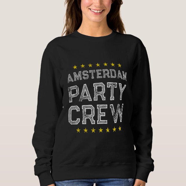 Moletom Equipe de Férias da Amsterdam Party Crew (Frente)
