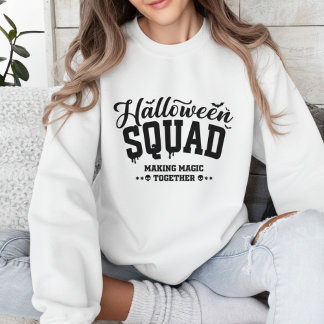 Moletom Equipe de Halloween Fazendo Magia Juntos Tipografi