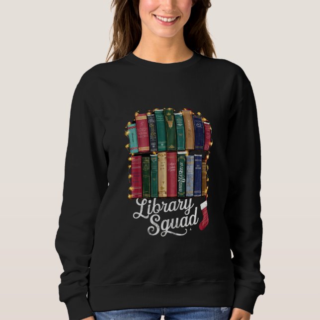 Moletom Equipe de Leitores de Livros de Natal da Equipe da (Frente)