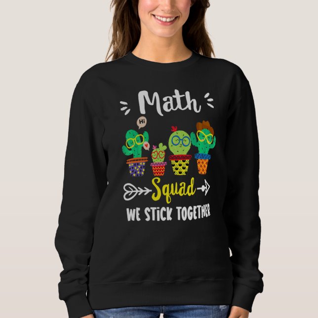 Moletom Equipe de Matemática da Equipe de Cactus na Escola (Frente)