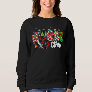 Moletom Equipe de Natal Enfermeira Roupas de Trabalho para
