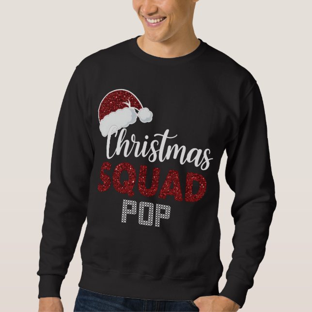 Moletom Equipe de Natal Pop Combinando Natal Piadas Pijama (Frente)