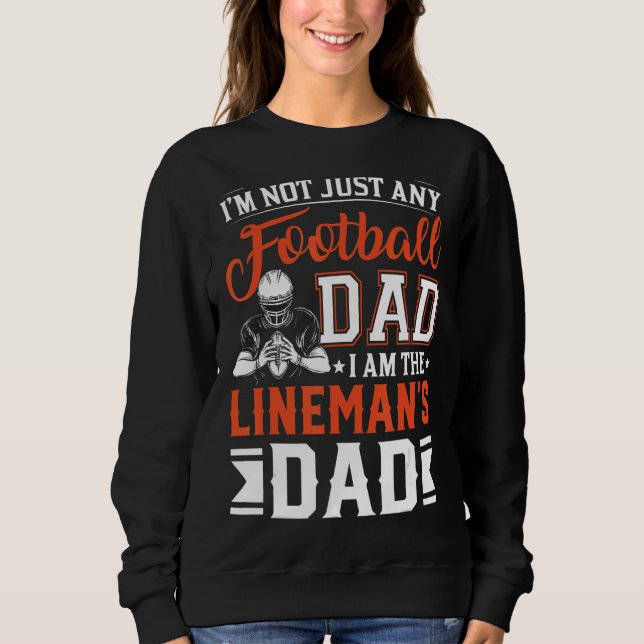 Moletom Equipe de Pai de futebol: Jogador de Lineman Da do (Frente)