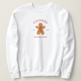 Moletom Equipe de Panificação de Cookies Modernos Natal