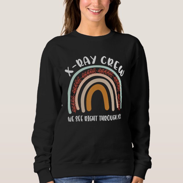Moletom Equipe de Radiologia Rad Tech Wee Radiação X Ray C (Frente)