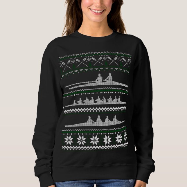 Moletom Equipe de Remo Engraçado Noel Gift Suor de Natal F (Frente)
