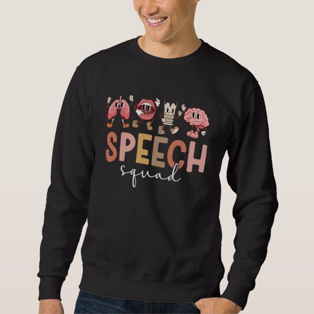 Moletom Equipe de Terapeuta da Fala Speech Squad SLP (Frente)