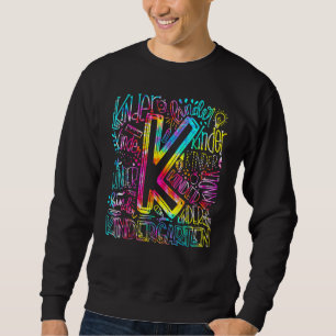 Moletom Equipe de tipografia do jardim de infância Tie Dye