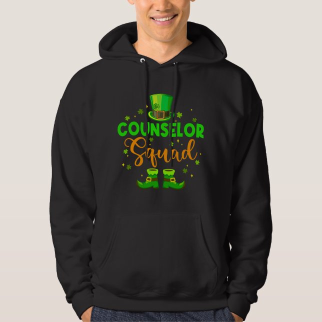 Moletom Equipe Divertida de Conselheiro Leprechaun Dia de  (Frente)