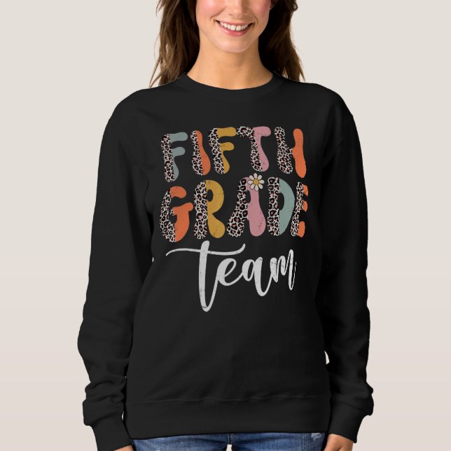 Moletom Equipe do 5º ano Retro Groovage Vintage (Frente)