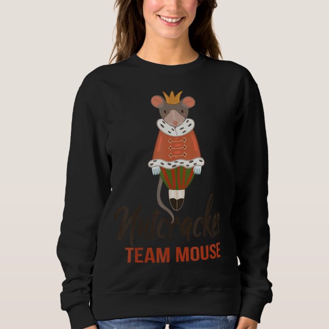 Moletom Equipe do Mouse Nutcracker dança de Natal Engraçad (Frente)