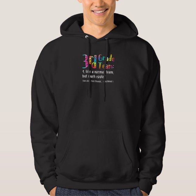 Moletom Equipe do Time do 3º Grau Tie Dye Graduação do 3º  (Frente)