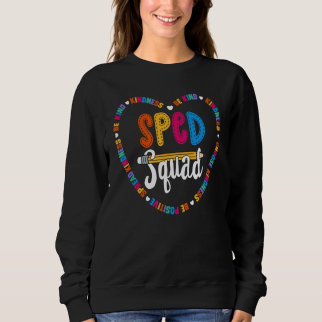 Moletom Equipe Esquadrão Sped Seja gentil Professora Match (Frente)