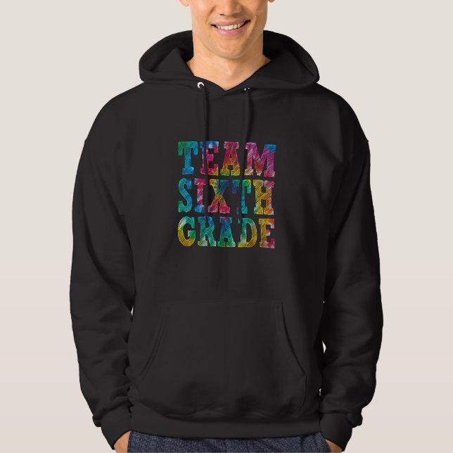 Moletom Equipe Fofa 6º Ano Volta às Aulas Desenho Tie Dye (Frente)