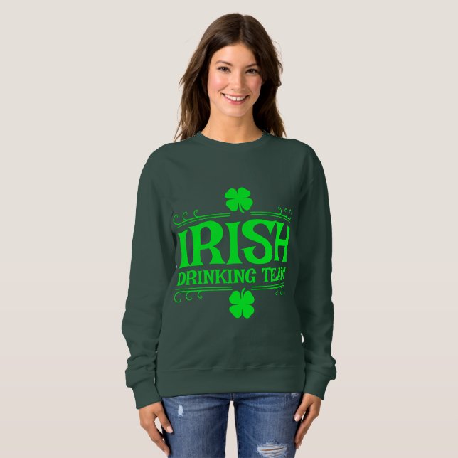 Moletom Equipe Irlandesa de Bebedores (Frente Completa)