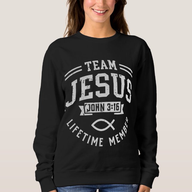 Moletom Equipe Jesus João 316 Membro da Vida Deus Cristão (Frente)