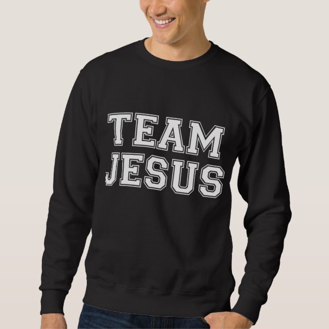 Moletom Equipe Jesus Mulheres Crianças Diversão Cristã (Frente)