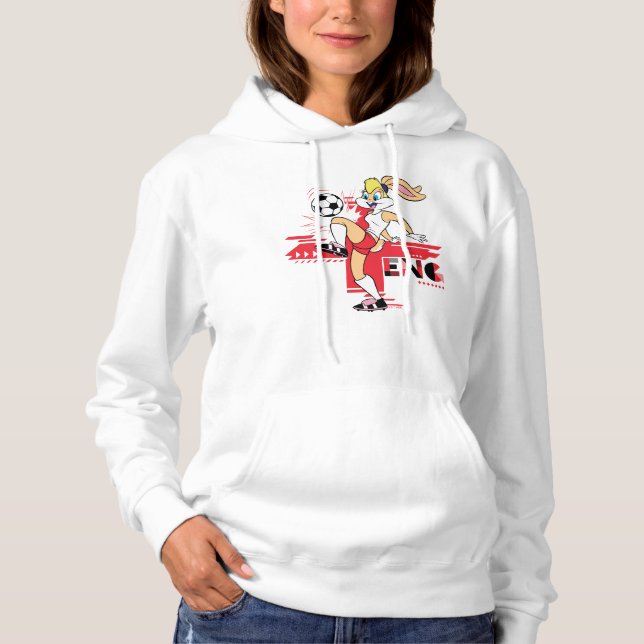 Moletom Equipe Lola Bunny Inglaterra Futebol Gráfico (Frente)