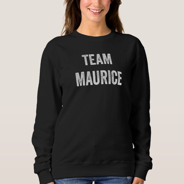 Moletom Equipe Maurício Vá Maurício Adepto Torcer Fã  1 (Frente)