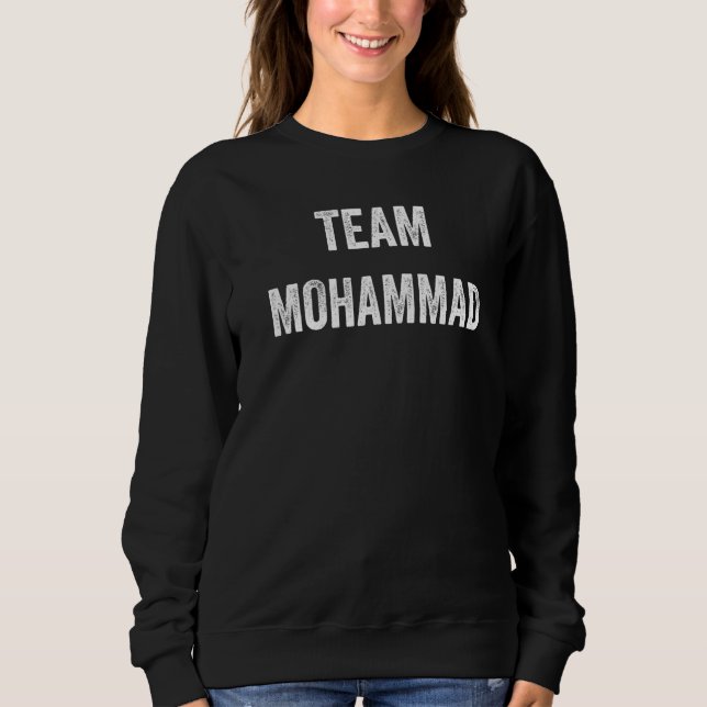 Moletom Equipe Mohammad Vá Mohammad Adepto Torcer Fã (Frente)