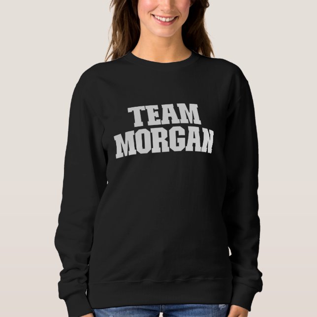 Moletom Equipe Morgan Sobrenome Morgan Morgan (Frente)
