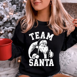 Moletom "Equipe Papai Noel" Polegar para Cima Feriado