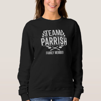 Moletom Equipe Parrish Membro da Família Correspondência P