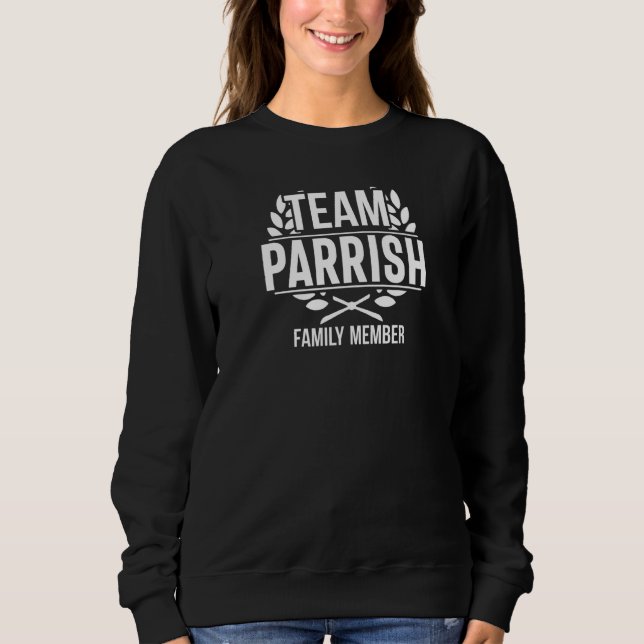 Moletom Equipe Parrish Membro da Família Correspondência P (Frente)