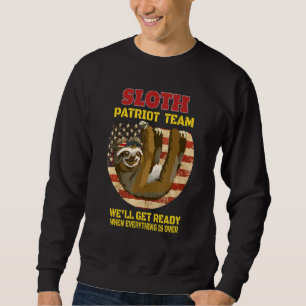 Moletom Equipe Patriota Larga Prepare-se Bandeira dos EUA