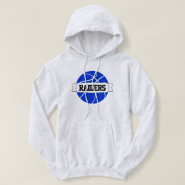 Moletom Equipe Personalizada de Basquete Azul, Nome do Jog