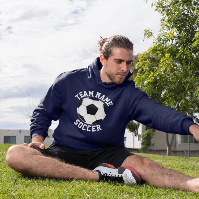 Moletom Equipe Personalizada Masculina, Nome do Jogador e  (Custom soccer team hoodies.)