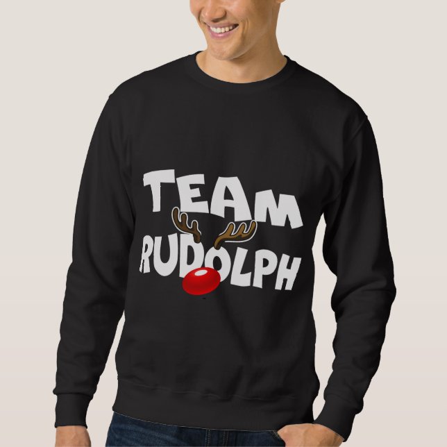 Moletom Equipe Rudolph Cute Christmas Reindeer Deer Lover  (Frente)