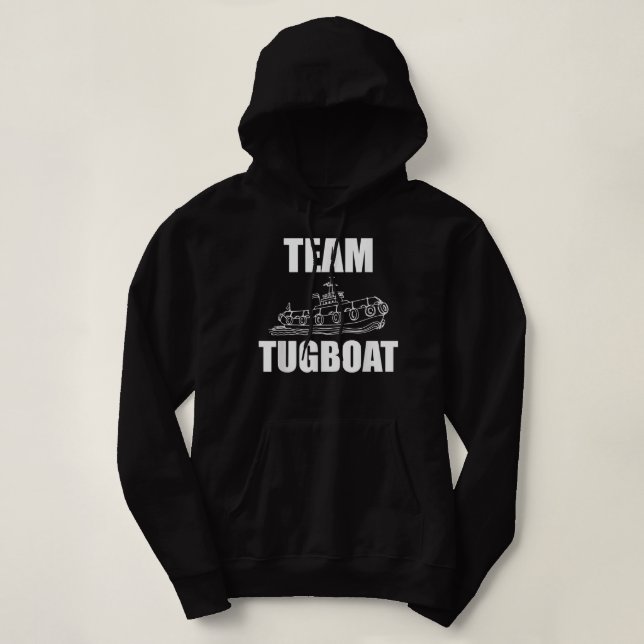Moletom Equipe Tugboat Roupa Tug Boi Design de Nave Lov (Frente do Design)