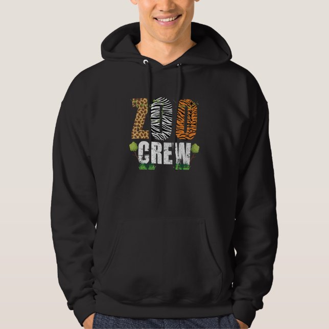 Moletom EquipeDoZoo Zoocrew AnimaisAfricanos Zebra Girafa  (Frente)