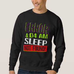 Moletom Erro 404 Sono Não Encontrado Sem Sono Cansado Insô