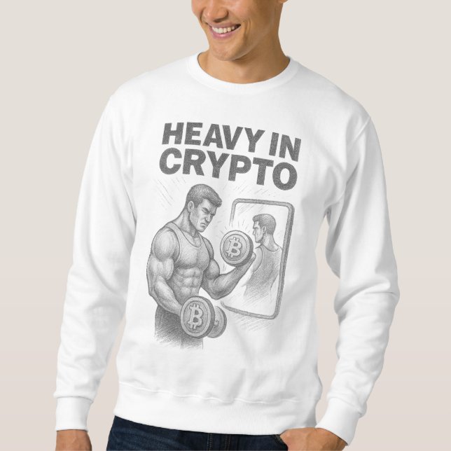 Moletom Esboço de Fitness Pesado em Cripto Bitcoin Blockch (Frente)