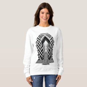 Moletom Escada Monocromática: Obelisco de Contrastes