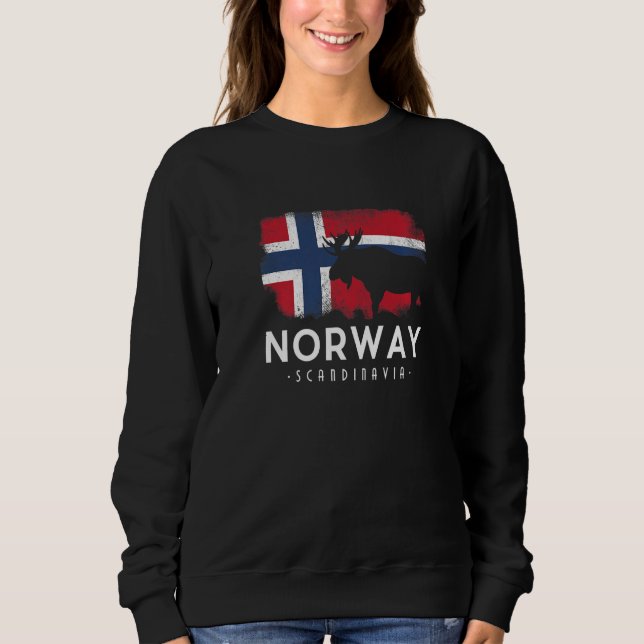 Moletom Escandinávia, Noruega, Sinalizador Noreg Norge Esc (Frente)
