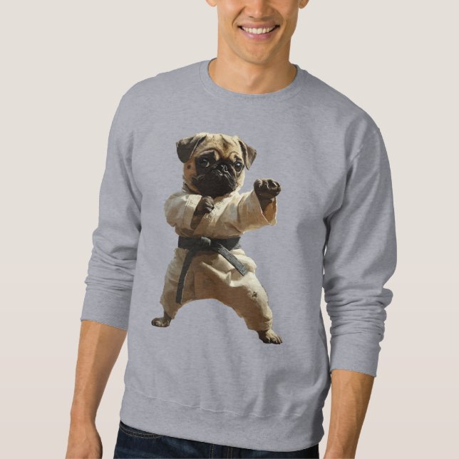 Moletom Escola de Karatê Pug (Frente)