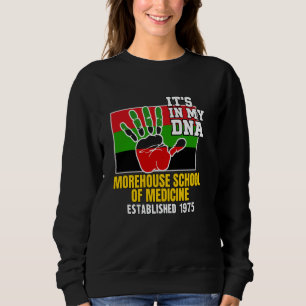 Moletom Escola de Medicina Morehouse, MSM, Vermelho, Preto