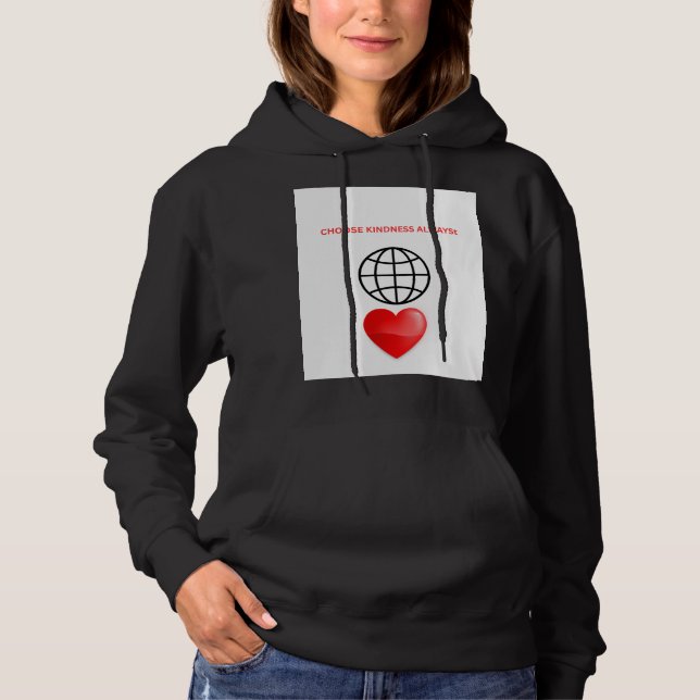 Moletom Escolha a Bondade Sempre Capuz Feminino (Frente)