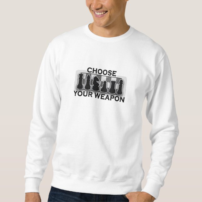 Moletom Escolha o seu xadrez de armas (Frente)