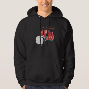 Moletom Escolhendo Roupas de Arroz de Suhsi Comida Japones