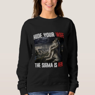 Moletom Esconda Sua Esposa O Sigma Está Aqui Um Lobisomem