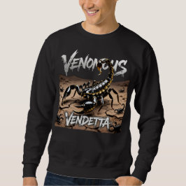 Moletom Escorpião gráfico punk de Vingança Venenosa