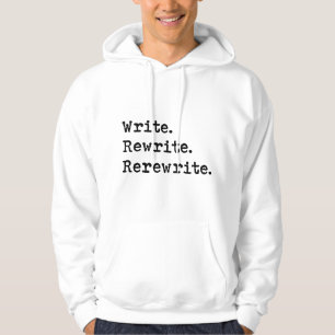 Moletom Escrever. Reescrever. Re-reescrever. Autor Romanci
